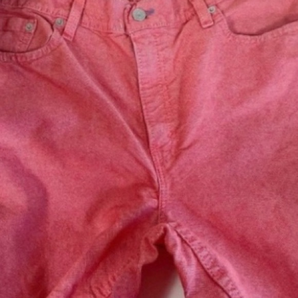 Levis Womens Vintage Crop Straight leg Jeans Red 14 Denim USA - Picture 12 of 12